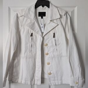NWT Banana Republic White Utility Jacket Size XS